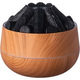 Serendipitous 300ML Bonfire Nemlendirici USB Sessiz Alev Temel Difüzör Otomatik Kapanma Ev Ofis Spor Salonu Hafif Ahşap Desenli (Yurt Dışından) - Süpürge Filtresi
