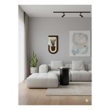 SERENGETI ART AKASYA AHŞAP PİLLİ LEDLİ İSKANDİNAV TARZI SALON DUVAR RAFI MODERN ÇİÇEKLİK 40 X 75 CM