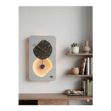 Serengetı Art Nairobi Ledli Ahşap Salon Duvar Saati Quartz Ultra Sessiz Mekanizma 55 Cm X 34 Cm