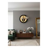 SERENGETI ART PRİMULA AHŞAP PİLLİ LEDLİ İSKANDİNAV TARZI SALON DUVAR RAFI MODERN ÇİÇEKLİK 50 CM