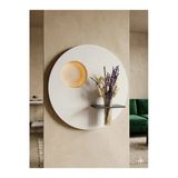 SERENGETI ART SÜMBÜL (50 CM) AHŞAP PİLLİ LEDLİ İSKANDİNAV TARZI DUVAR RAFI MODERN ÇİÇEKLİK