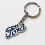 Serenity Haven Ford Logolu Metal Anahtarlık Gümüş Renkli Şık Tasarım ile Fark Yaratın ve Anahtarlarınızı Düzenleyin