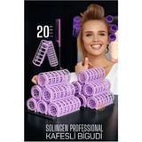 Serenity Haven Renkli 20 Adet Kafes Bigudi, 2.5 Cm, Profesyonel Kalite, Saç Şekillendirme Seti - Seçenek 1