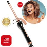 Serenity Haven Seramik Plaka Afro Dalga 9mm Kıvırcık Saç Maşası, Güçlü ve Şık Görünüm - Altın - Seçenek 1