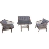 Serenity İkili Rattan Bahçe Ve Balkon Oturma Grubu | Rehome - Dikdörtgen - 1