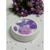 Serenity Sanat El Yapımı Yuvarlak Kase %100 Doğal Soya Wax Kokulu Mum