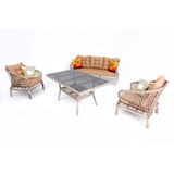 Serenity Üçlü Rattan Bahçe Balkon Oturma Grubu | Rehome