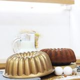 Serenk Fun Cooking Arya Alüminyum Döküm Granit Kaplama Kek Kalıbı 25 cm Sarı - Arya