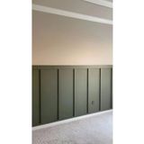Serenti Home Iskandinav Duvar Çıtası 5 Adet 100 Cm x 8 Cm Dekoratif Duvar Çıtası Boyanabilir Duvar Dekoru