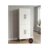 Serev Mobilya Çok Amaçlı Genişlik 60 cm 4 kapaklı Mutfak Banyo Kiler Erzak Dolabı 6 Raflı