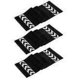 Sergeant 30X100 cm %100 PAMUK(450 Gsm) Siyah 3'lü Spor Havlusu Fitness Gym Golf Boks Havlusu - 30 x 100 cm