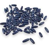Serhat Aksesuar ve El İşçilik 12 Mm Arpa Lacivert (22X6 MM) Ahşap Boncuk 35 gr (70 ADET)