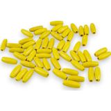 Serhat Aksesuar ve El İşçilik 12 Mm Arpa Sarı (22X6 MM) Ahşap Boncuk 35 gr (70 ADET)