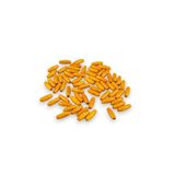 Serhat Aksesuar ve El İşçilik 12 Mm Arpa Turuncu (22X6 MM) Ahşap Boncuk 35 gr (70 ADET)