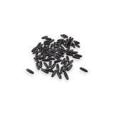 Serhat Aksesuar ve El İşçilik 12 Mm Siyah (22X6 MM) Ahşap Boncuk 35 gr (70 ADET)