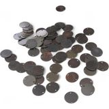 Serhat Aksesuar ve El İşçilik 16 Mm Eskitme Bakır Metal Pul Payet (30 Gr 35 Adet)