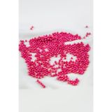 Serhat Aksesuar ve El İşçilik 4 mm Pembemsi Plastik İnci Boncuk Aksesuar Takı Malzemesi (25 Gr)
