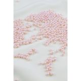 Serhat Aksesuar ve El İşçilik 4 mm Uçuk Pembe Plastik İnci Boncuk Aksesuar Takı Malzemesi (25 Gr)