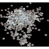 Serhat Aksesuar ve El İşçilik 4,5 mm Gümüş Ortadan Delikli Metal Pul Payet (30 Gr 500 Adet)