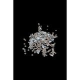 Serhat Aksesuar ve El İşçilik 5 mm Gümüş Ortadan Delikli Metal Pul Payet (30 Gr 390 Adet)