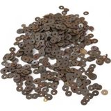 Serhat Aksesuar ve El İşçilik 6 Mm Mat Kahve Ortadan Delikli Metal Pul Payet (30 Gr 270 Adet)