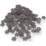 Serhat Aksesuar ve El İşçilik 6 Yapraklı 18 Mm Çiçek Deseni Metal 10 Adet (Küpe Aparatı, Bileklik Ucu, Broş Aksesuar)