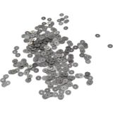 Serhat Aksesuar ve El İşçilik 7 mm Eskitme Gümüş Ortadan Delikli Metal Pul Payet (30 Gr 210 Adet)