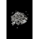 Serhat Aksesuar ve El İşçilik 7 mm Gümüş Ortadan Delikli Metal Pul Payet (30 Gr 190 Adet)