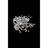 Serhat Aksesuar ve El İşçilik 8 mm Gümüş Ortadan Delikli Metal Pul Payet (30 Gr 170 Adet)