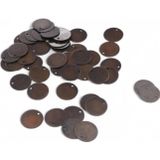Serhat Aksesuar ve El İşçilik Bakır 16 Mm Yandan Delikli Metal Pirinç Pul Payet (20 Gr 21 Adet)