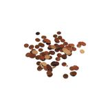Serhat Aksesuar ve El İşçilik Bakır Bronz 12 mm Yandan Delikli Plastik Pul Payet 30 Gr (Tülbent, Oya, Havlu Malzemesi)