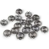 Serhat Aksesuar ve El İşçilik Dairesel Desenli 25X8 Mm Kubbe Model Metal Pul (10 Adet)