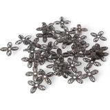Serhat Aksesuar ve El İşçilik Dört Kanatlı 30X30 Mm Bombeli Pervane Çiçek Modeli 10 Adet