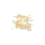 Serhat Aksesuar ve El İşçilik Kremsi Janjan 10 mm Yandan Delikli Plastik Pul Payet 30 Gr (Tülbent, Oya, Havlu Malzemesi)