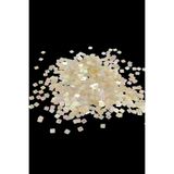Serhat Aksesuar ve El İşçilik Sarı Janjan 6x6 mm Kare Ortadan Delikli Pul Payet 30 Gr (Tülbent, Oya, Havlu Malzemesi)