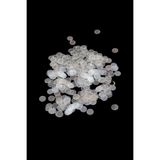 Serhat Aksesuar ve El İşçilik Şeffaf 10 mm Yandan Delikli Plastik Pul Payet 30 Gr (Tülbent, Oya, Havlu Malzemesi)