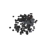 Serhat Aksesuar ve El İşçilik Siyah 10 mm Yandan Delikli Plastik Pul Payet 30 Gr (Tülbent, Oya, Havlu Malzemesi)