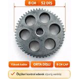 Serhat Deniz King National Awox Premier Uyumlu Kıyma Makinesi Büyük Dişli 8 cm Çap 52 Diş
