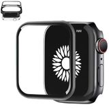 [Seri 9 8 7 45mm Alüminyum Çerçeve] NewPole Watch Ekran Koruyucu Watch 9 8 7 45mm Ekran Koruyucu Kırılmaz Cam [Alüminyum Çerçeve] Yüksek Hassasiyetli Tam Kaplayan Apple Watch 9 8 7 ile Uyumludur