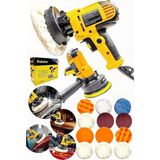 Seri Tam Profesyonel 15 Parça Set 125 mm Zımpara Araba Pasta Cila Polisaj Makinesi...