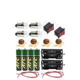 Seri Ve Paralel Basit Elektrik Devresi 1 Paket Deney Seti Sarı Mini Duy 4 Adet Mini Ampul 4 Adet Anahtar İş Eğitimi Seti
