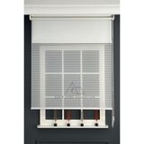 Serin Home Collection Beyaz Jaluzi Görünümlü Tül ve Stor Perde (Dayanıklı Alüminyum Kasa) - 110 x 260
