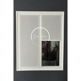 Serin Home Collection Beyaz Katlanabilir Plise Perde, Cam Balkon Perdeleri, Ofis Perdeleri, Pvc Pencere Perdeleri - 110 x 180 cm