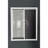 Serin Home Collection Gece Gündüz Katlanabilir Antrasit Çiftli Plise Perde, Cam Balkon Perdeleri, Pvc Pencere Perdeleri - 40 x 160 cm