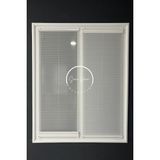 Serin Home Collection Gece Gündüz Katlanabilir Beyaz Çiftli Plise Perde, Cam Balkon Perdeleri, Pvc Pencere Perdeleri - 80 x 120 cm