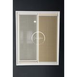 Serin Home Collection Gece Gündüz Katlanabilir Koyu Krem Çiftli Plise Perde, Cam Balkon Perdeleri, Pvc Pencere Perdeleri - 40 x 100 cm