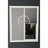 Serin Home Collection Koyu Gri Katlanabilir Plise Perde, Cam Balkon Perdeleri, Ofis Perdeleri, Pvc Pencere Perdeleri - 90 x 220 cm