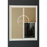 Serin Home Collection Koyu Krem Katlanabilir Plise Perde, Cam Balkon Perdeleri, Ofis Perdeleri, Pvc Pencere Perdeleri - 60 x 110 cm