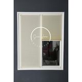 Serin Home Collection Krem Katlanabilir Plise Perde, Cam Balkon Perdeleri, Ofis Perdeleri, Pvc Pencere Perdeleri - 70 x 220 cm