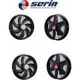 Serin Mekanik Q400 Endüstriyel Yuvarlak Aksiyel Fan Yüksek Debili Güçlü Havalandırma Fanı Fabrika Atölye Depo Hava Tahliye Aspiratörü